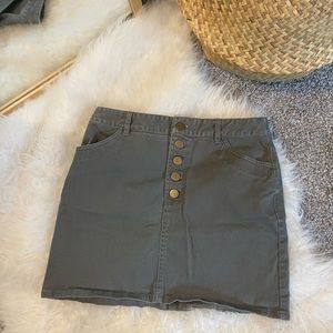 Button down skirt